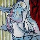 Rep. Pablo Picasso 16x20 in. stretched Oil Painting Canvas Art Wall Decor modern25D
