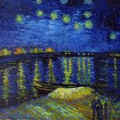 Rep. Vencent Van Gogh 16x20 in. stretched Oil Painting Canvas Art Wall Decor modern01D