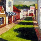 Street 16x20 in. stretched Oil Painting Canvas Art Wall Decor modern201