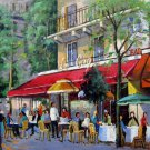 Street 16x20 in. stretched Oil Painting Canvas Art Wall Decor modern204