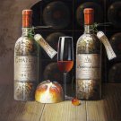 Wine 16x20 in. stretched Oil Painting Canvas Art Wall Decor modern504