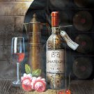 Wine 16x20 in. stretched Oil Painting Canvas Art Wall Decor modern511 Wine 16x20 in. stretched Oil Painting Canvas Art Wall Decor modern511
