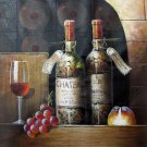 Wine 16x20 in. stretched Oil Painting Canvas Art Wall Decor modern518