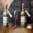 Wine 16x20 in. stretched Oil Painting Canvas Art Wall Decor modern520