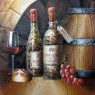 Wine 16x20 in. stretched Oil Painting Canvas Art Wall Decor modern523