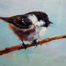 Snowscape 12x24 in. stretched Oil Painting Canvas Art Wall Decor modern210