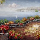 Mediterranean 12x24 in. stretched Oil Painting Canvas Art Wall Decor modern03D
