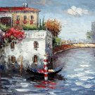 Venice 12x24 in. stretched Oil Painting Canvas Art Wall Decor modern402