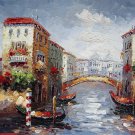 Venice 12x24 in. stretched Oil Painting Canvas Art Wall Decor modern417