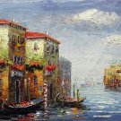 Venice 12x24 in. stretched Oil Painting Canvas Art Wall Decor modern418