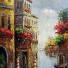 Venice 12x24 in. stretched Oil Painting Canvas Art Wall Decor modern424