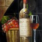 Wine 12x24 in. stretched Oil Painting Canvas Art Wall Decor modern405