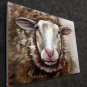 Sheep 12x16 in. stretched Oil Painting Canvas Art Wall Decor modern104