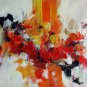 Abstract 12x16 in. stretched Oil Painting Canvas Art Wall Decor modern501