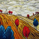 Mountain 12x16 in. stretched Oil Painting Canvas Art Wall Decor modern002