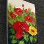 Red Flower 12x16 in. stretched Oil Painting Canvas Art Wall Decor modern006