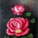 Rose 12x16 in. stretched Oil Painting Canvas Art Wall Decor modern002