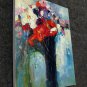 Vase Flower 12x16 in. stretched Oil Painting Canvas Art Wall Decor modern016