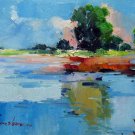 By the river 12x16 in. stretched Oil Painting Canvas Art Wall Decor modern108 By the river 12x16 in. stretched Oil Painting Canvas Art Wall Decor modern108