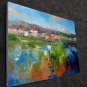 By the river 12x16 in. stretched Oil Painting Canvas Art Wall Decor modern110