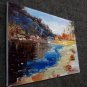 By the river 12x16 in. stretched Oil Painting Canvas Art Wall Decor modern117