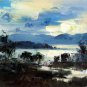 By the river 12x16 in. stretched Oil Painting Canvas Art Wall Decor modern119
