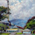 House 12x16 in. stretched Oil Painting Canvas Art Wall Decor modern004 House 12x16 in. stretched Oil Painting Canvas Art Wall Decor modern004