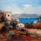House 12x16 in. stretched Oil Painting Canvas Art Wall Decor modern014