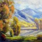 Mountain 12x16 in. stretched Oil Painting Canvas Art Wall Decor modern105