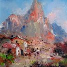 Mountain 12x16 in. stretched Oil Painting Canvas Art Wall Decor modern109
