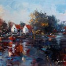 Seaside 12x16 in. stretched Oil Painting Canvas Art Wall Decor modern113 Seaside 12x16 in. stretched Oil Painting Canvas Art Wall Decor modern113