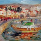 Seaside 12x16 in. stretched Oil Painting Canvas Art Wall Decor modern121