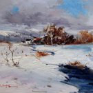 Snow 12x16 in. stretched Oil Painting Canvas Art Wall Decor modern108 Snow 12x16 in. stretched Oil Painting Canvas Art Wall Decor modern108