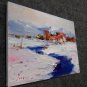 Snow 12x16 in. stretched Oil Painting Canvas Art Wall Decor modern114