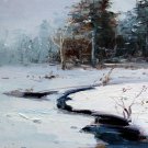 Snow 12x16 in. stretched Oil Painting Canvas Art Wall Decor modern123 Snow 12x16 in. stretched Oil Painting Canvas Art Wall Decor modern123