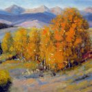 Trees 12x16 in. stretched Oil Painting Canvas Art Wall Decor modern001