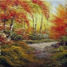 Trees 12x16 in. stretched Oil Painting Canvas Art Wall Decor modern012