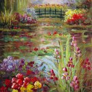 Waterlily 12x16 in. stretched Oil Painting Canvas Art Wall Decor modern302