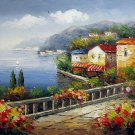Mediterranean 12x16 in. stretched Oil Painting Canvas Art Wall Decor modern206