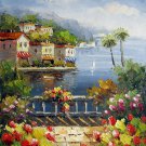 Mediterranean 12x16 in. stretched Oil Painting Canvas Art Wall Decor modern208