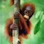prtrait of Monkey 12x16 in. stretched Oil Painting Canvas Art Wall Decor modern001