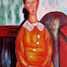 Rep. Amedeo Modigliani 12x16 in. stretched Oil Painting Canvas Art Wall Decor modern101