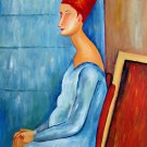 Rep. Amedeo Modigliani 12x16 in. stretched Oil Painting Canvas Art Wall Decor modern104