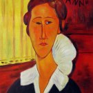 Rep. Amedeo Modigliani 12x16 in. stretched Oil Painting Canvas Art Wall Decor modern105