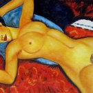 Rep. Amedeo Modigliani 12x16 in. stretched Oil Painting Canvas Art Wall Decor modern110