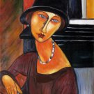 Rep. Amedeo Modigliani 12x16 in. stretched Oil Painting Canvas Art Wall Decor modern12D