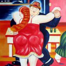Rep. Fernando Botero 12x16 in. stretched Oil Painting Canvas Art Wall Decor modern312