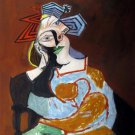Rep. Pablo Picasso 12x16 in. stretched Oil Painting Canvas Art Wall Decor modern03D