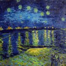 Rep. Vencent Van Gogh 12x16 in. stretched Oil Painting Canvas Art Wall Decor modern03D