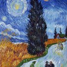 Rep. Vencent Van Gogh 12x16 in. stretched Oil Painting Canvas Art Wall Decor modern011